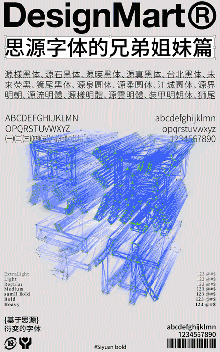 思源字体的兄弟姐妹来了，免费商用无版权风险！
