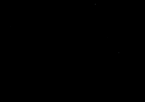 以慢动作（x 0.1）演示一个大小约10毫米的英仙座流星雨流星体，进入地球大气层。流星体位于明亮轨迹的头部，电离的中气层复合辉光在尾部仍可见约0.7秒。