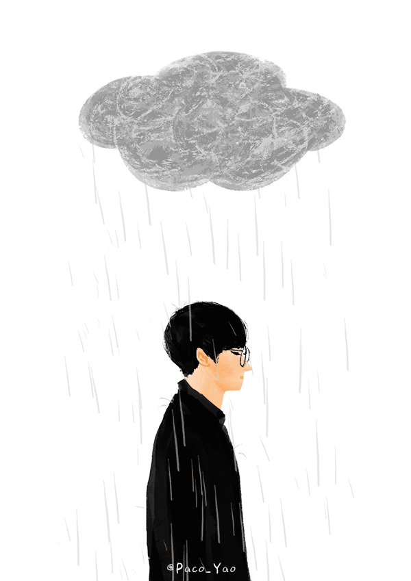 《那些年我们一起追过的女孩》里沈佳宜在雨中骂着:"柯景腾你个大笨蛋