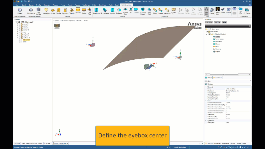 Ansys Zemax / Ansys Speos | 如何使用Ansys光学解决方案设计和分析 HUD系统的图10