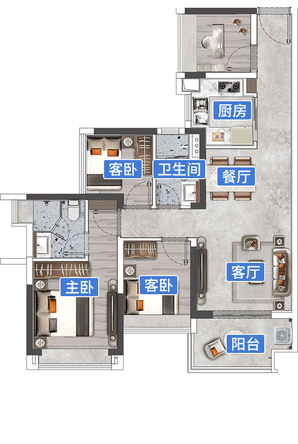 广钢蹦出个“珠江花城”，320万买主城三房！