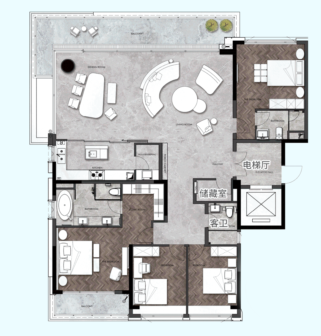 白鹅潭江景豪宅【星河江缦】主推175-230m²四房，总价破千万!