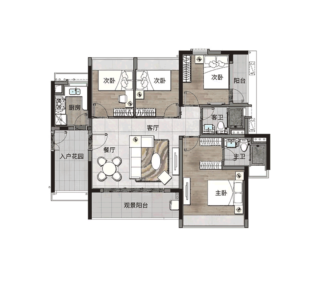 凯德中新里，建面76-140㎡，总价200万！