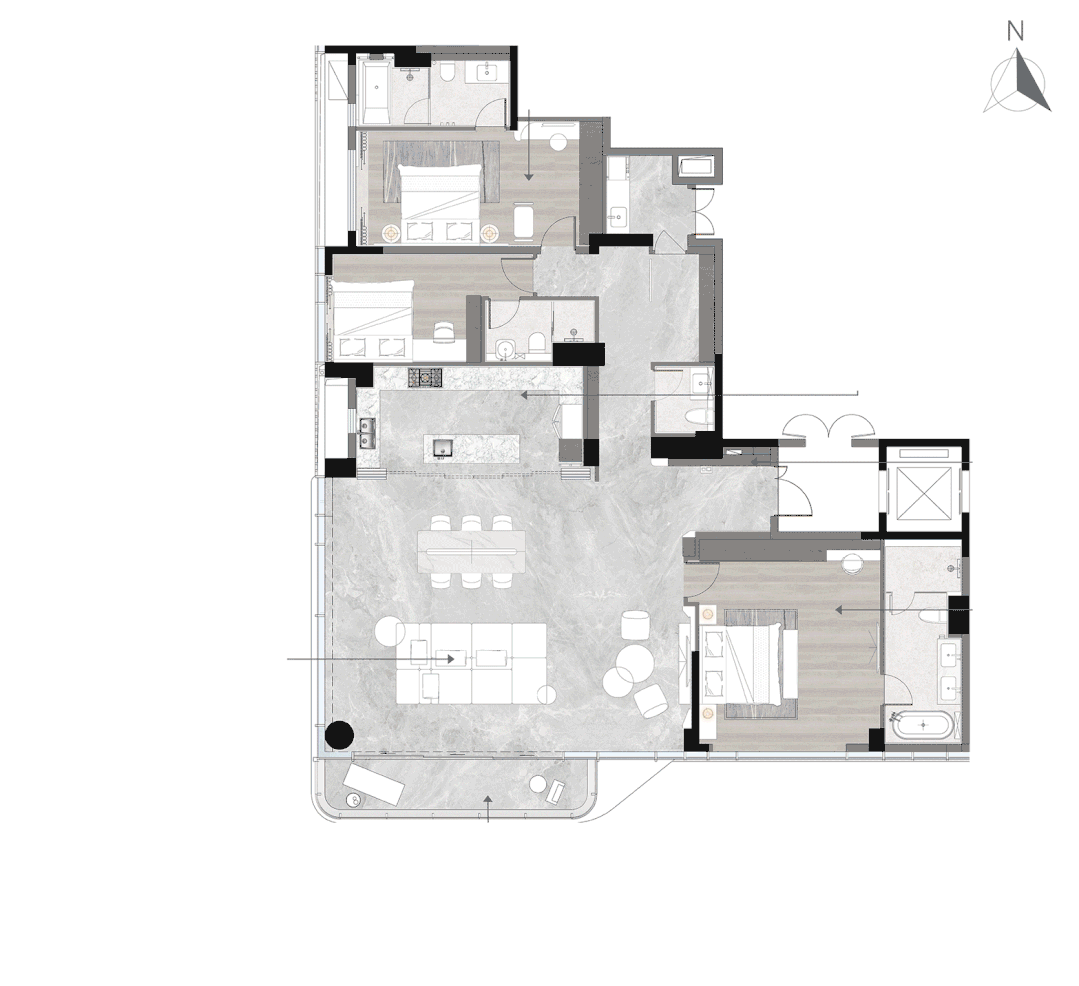 海珠越秀天荟江湾加推天樾组团，约176-343㎡南向观江大平层！
