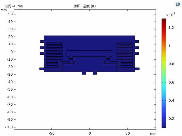 平行导电杆双断点灭弧的图2