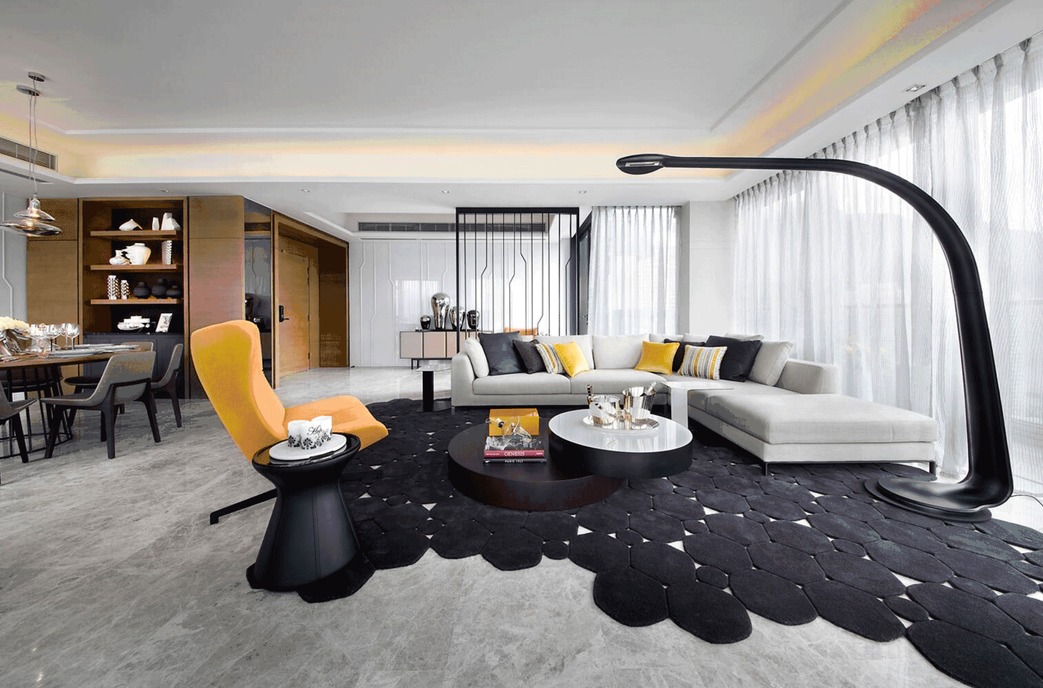 转换阳台的角色,将阳台设计成一个多功能的过渡空间,使室内外空间连成