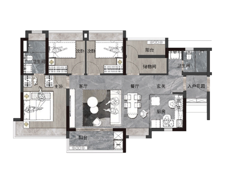 一站即黄埔【路劲星棠】公立学府旁，78㎡~95㎡即买即入住！
