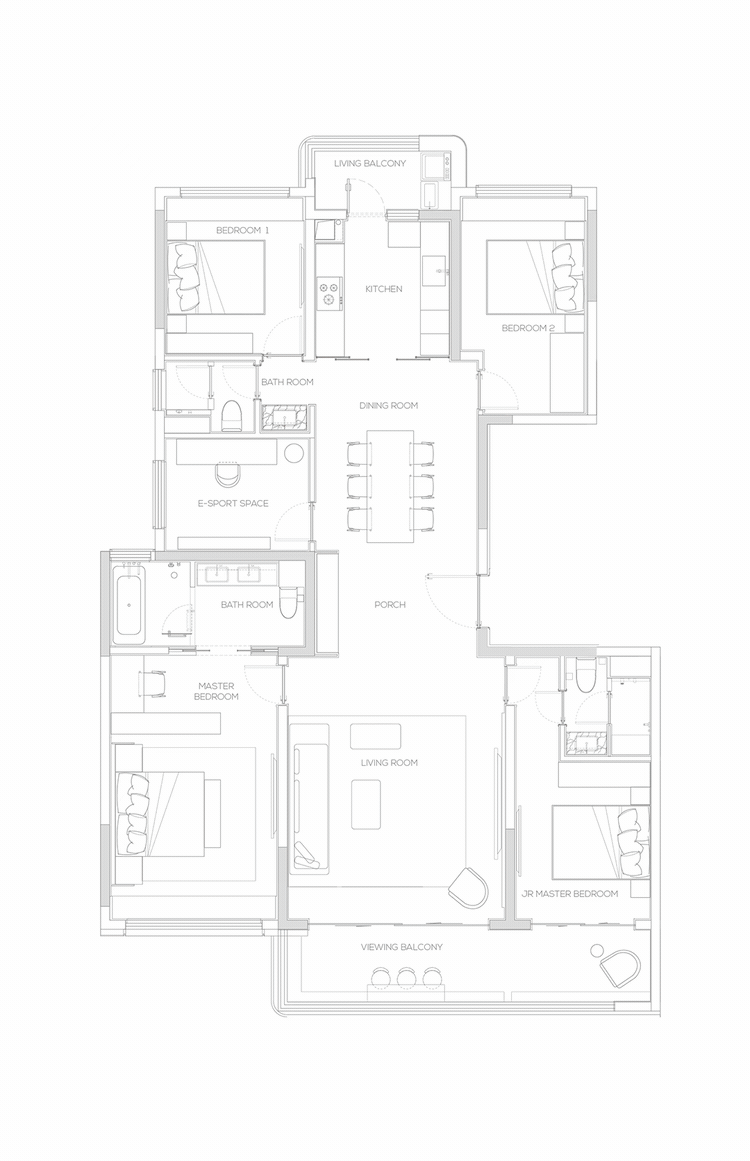 天河缦云广州大平层的样板间，今天就会正式开放