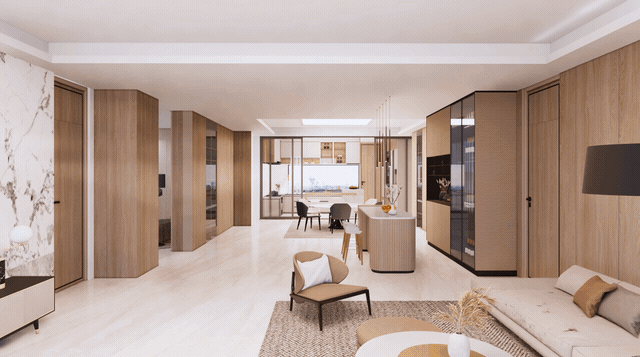 天河缦云广州大平层的样板间，今天就会正式开放