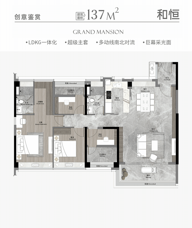 本周末天河和樾府加推新户型，加推3栋约125㎡B户型！