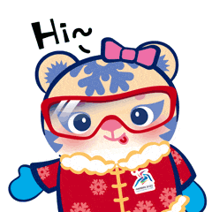 亚冬会吉祥物"滨滨""妮妮"表情包微信一键get!