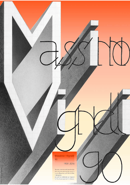 90张海报纪念massimovignelli诞辰90周年全球设计师多样诠释现代主义