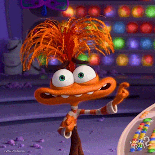 Inside Out Hello GIF by Disney Pixar