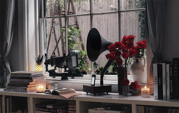 风吹动树叶划过的光