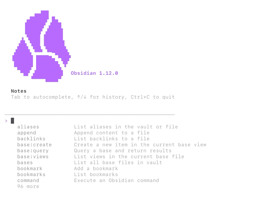 Obsidian CLI Demo