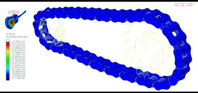Abaqus齿轮链条传动仿真 附ABAQUS经典例题集下载的图4