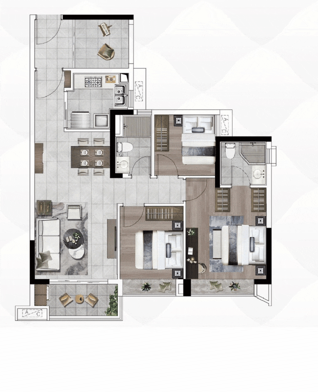 天河壹品最后一次加推约200套，建面86㎡~143㎡