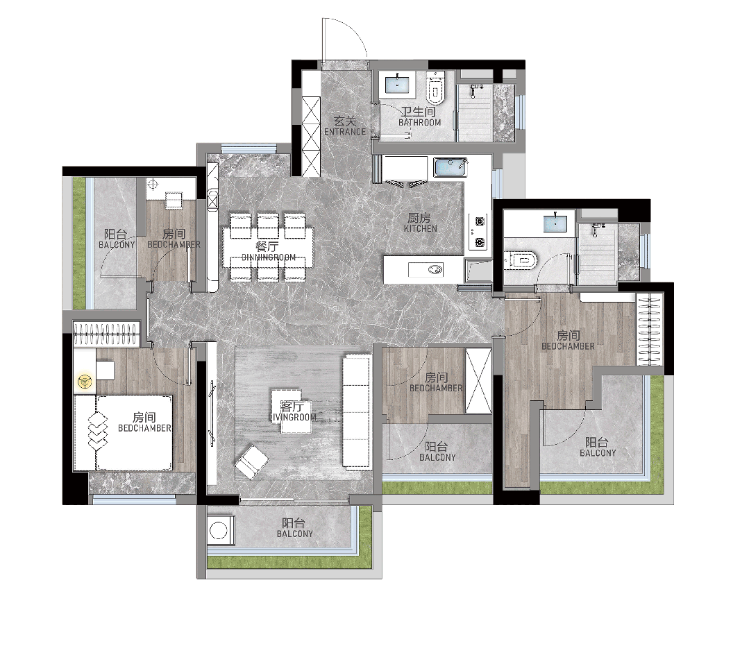 龙湖御湖境开放实体板房，115㎡和125㎡户型样板间太惊艳了
