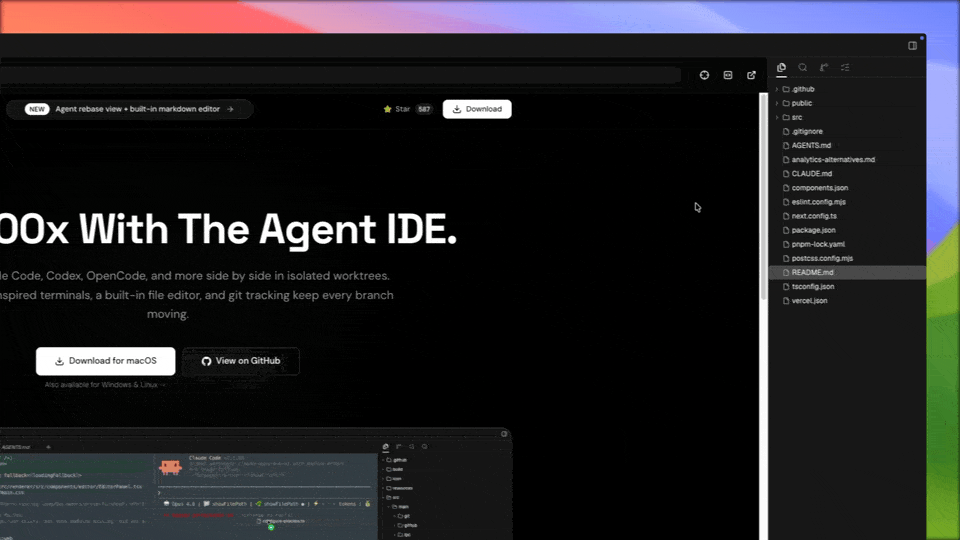 开源多Agent编程IDE Orca：并行开发不冲突，支持Claude Code等30余款工具