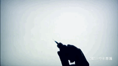 沙画 水中水墨画 水影画 湿拓画 水画 水中作画 张明聪