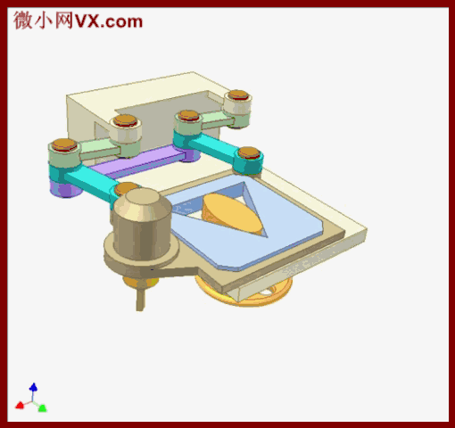 【机械原理】30个经典机械结构动图，展现异形件机械加工原理的图15