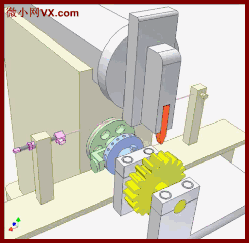 【机械原理】30个经典机械结构动图，展现异形件机械加工原理的图2