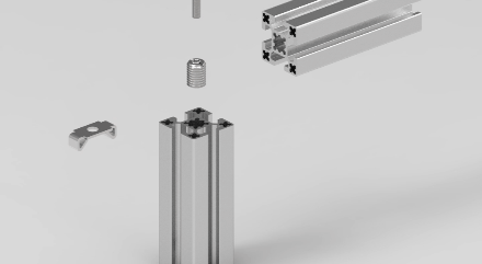 铝型材常用连接方式，动画演示的更直观的图15