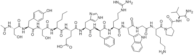 美拉诺坦 I 结构式