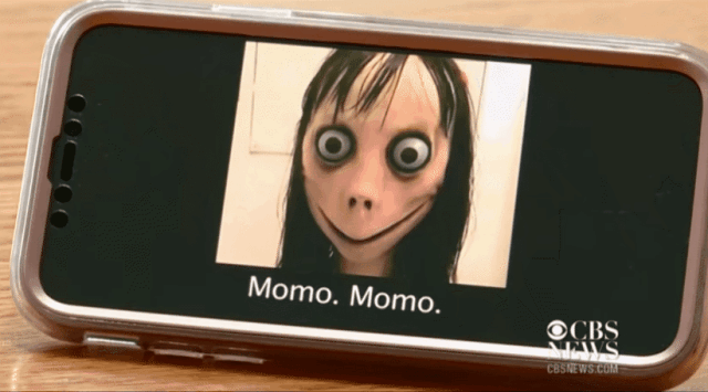 在学校和朋友们在youtube上看游戏视频时看到了momo儿子说他被吓到了