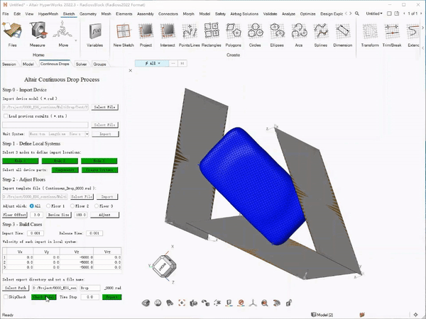 技术干货 | 连续跌落太麻烦？HyperWorks自动建模工具了解一下的图16