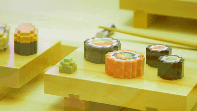 舌尖上的Minecraft？日本3D列印機做出了可以吃的像素壽司 遊戲 第3張