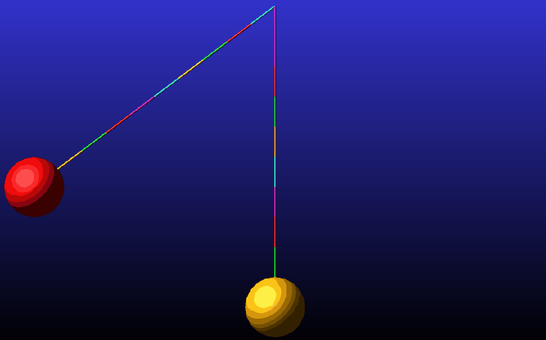基于Adams的钢丝绳悬挂小球弹性碰撞分析的图6