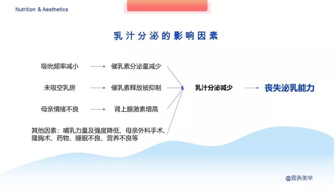 孩子吸吮不够或没有进行有效的吸吮,很少是因为母亲泌乳不够的原因