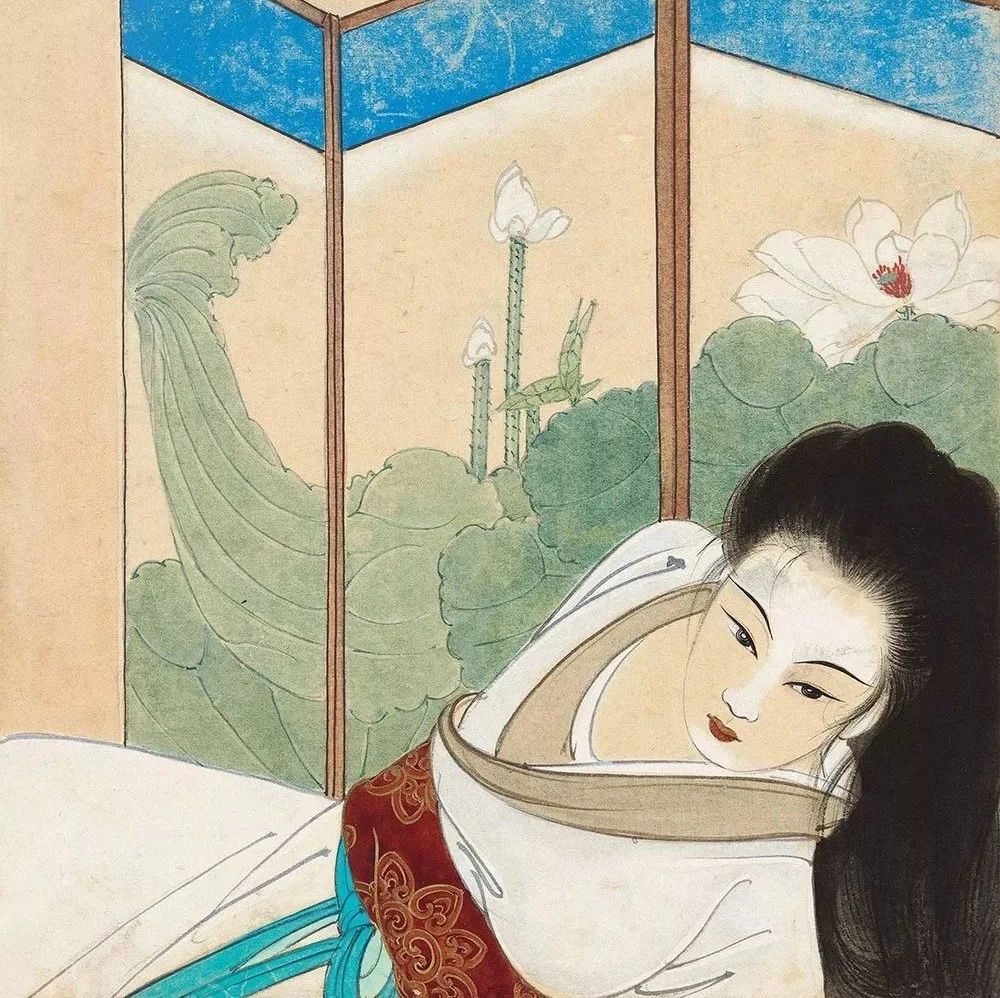 近现代名家画美女