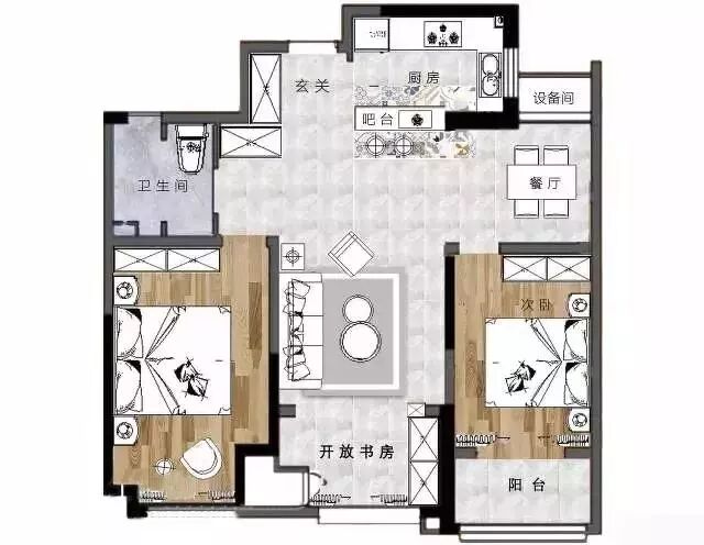 88㎡北欧风遇上高级灰，静谧空间尽显文艺气质