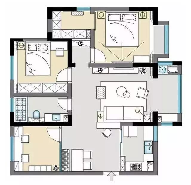 95㎡新家装修10万搞定，朋友参观都说太值，看着像120㎡！