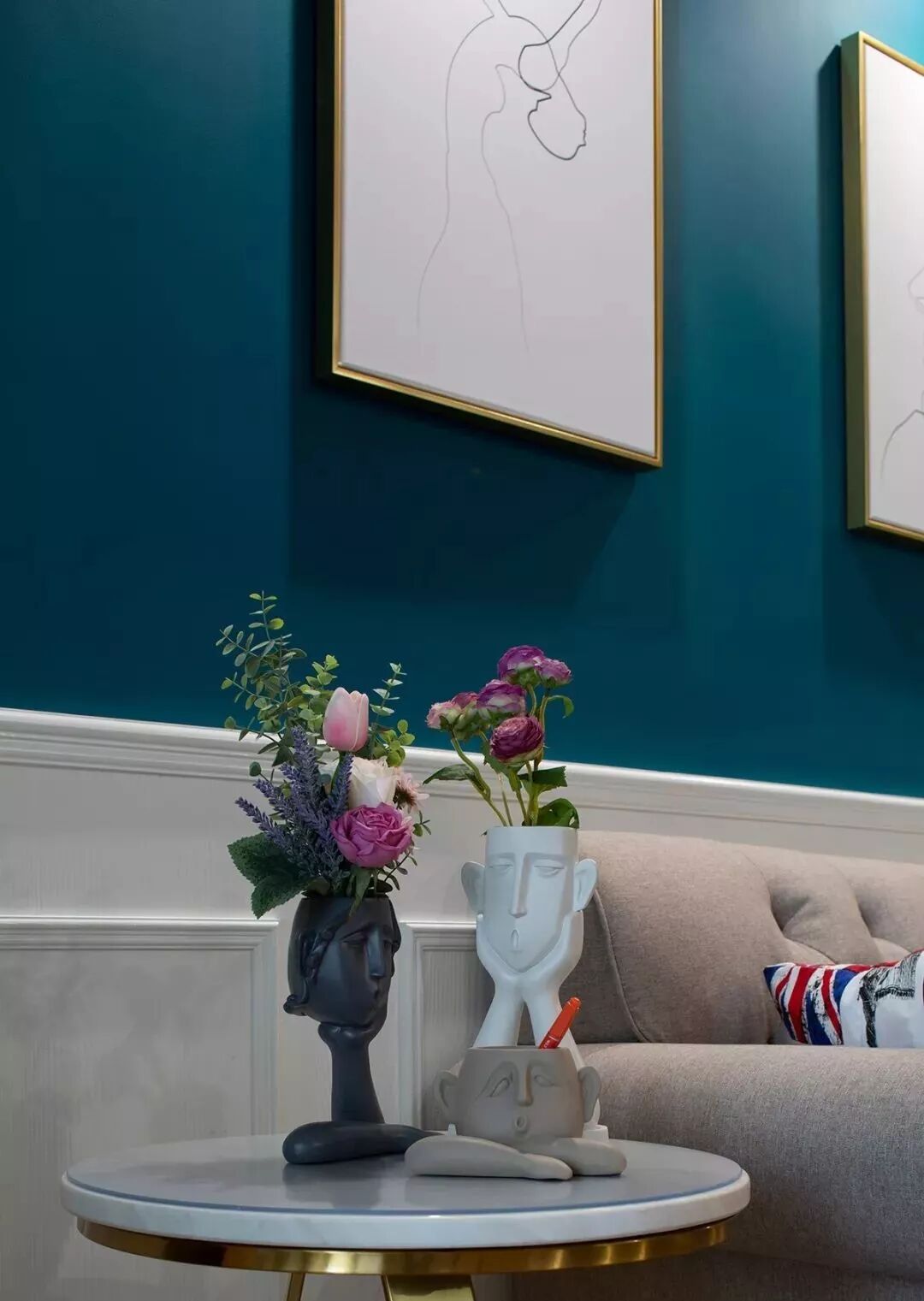 121㎡现代欧式混搭风，时尚轻奢，还有地中海风情，太浪漫了！