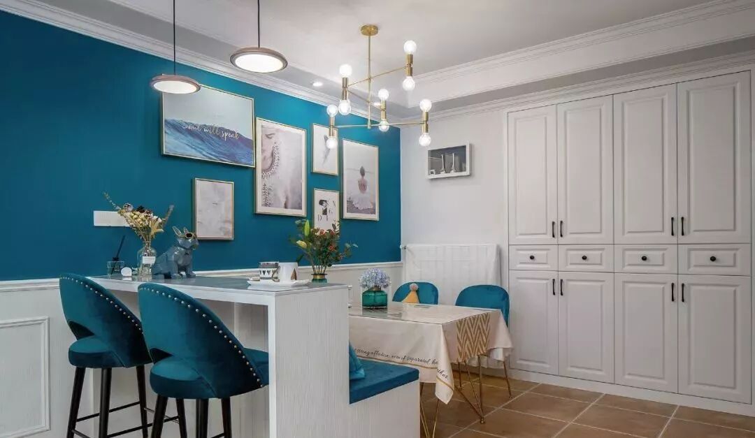 121㎡现代欧式混搭风，时尚轻奢，还有地中海风情，太浪漫了！