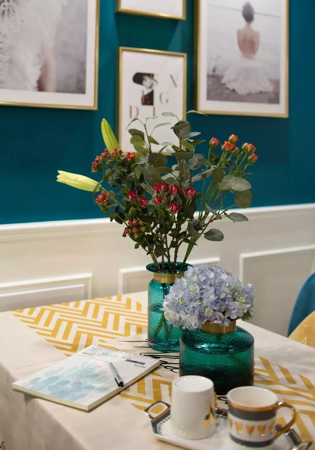 121㎡现代欧式混搭风，时尚轻奢，还有地中海风情，太浪漫了！