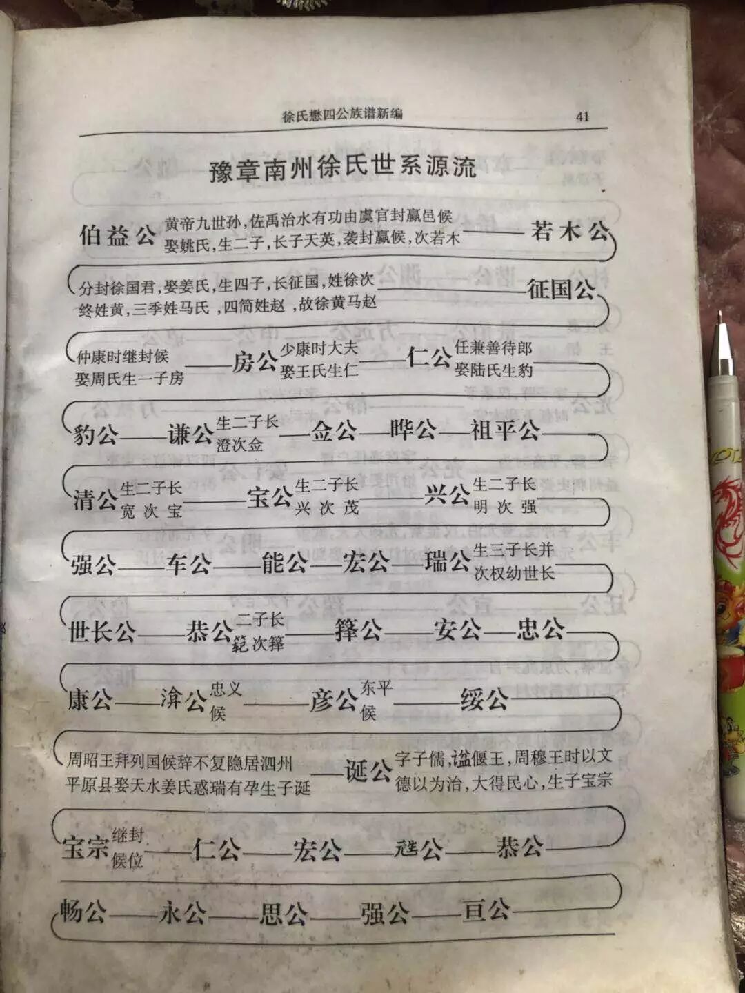 豫章南州徐氏世系源流点击图片查看伯益公黄帝九世孙,佐禹治水有功由虞官封赢邑候 娶姚氏,生二子,长子天英,袭封赢候,次若木...