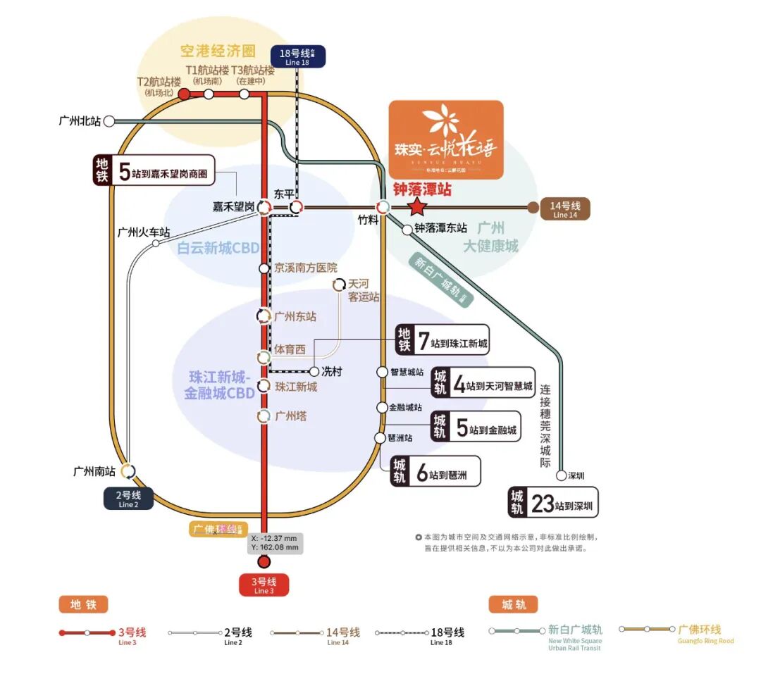 “越秀白云星汇城”对手来了！珠实云悦花语70平做3房，总价也15X万起