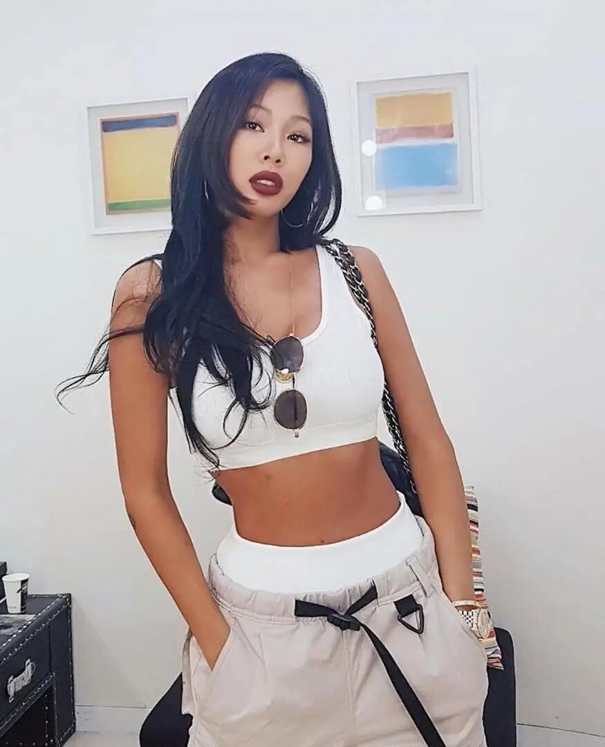 凭火辣身材将泫雅挤下榜 “韩国最辣女rapper”有多野（组图） - 21