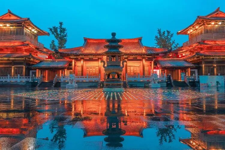 香积寺雨夜