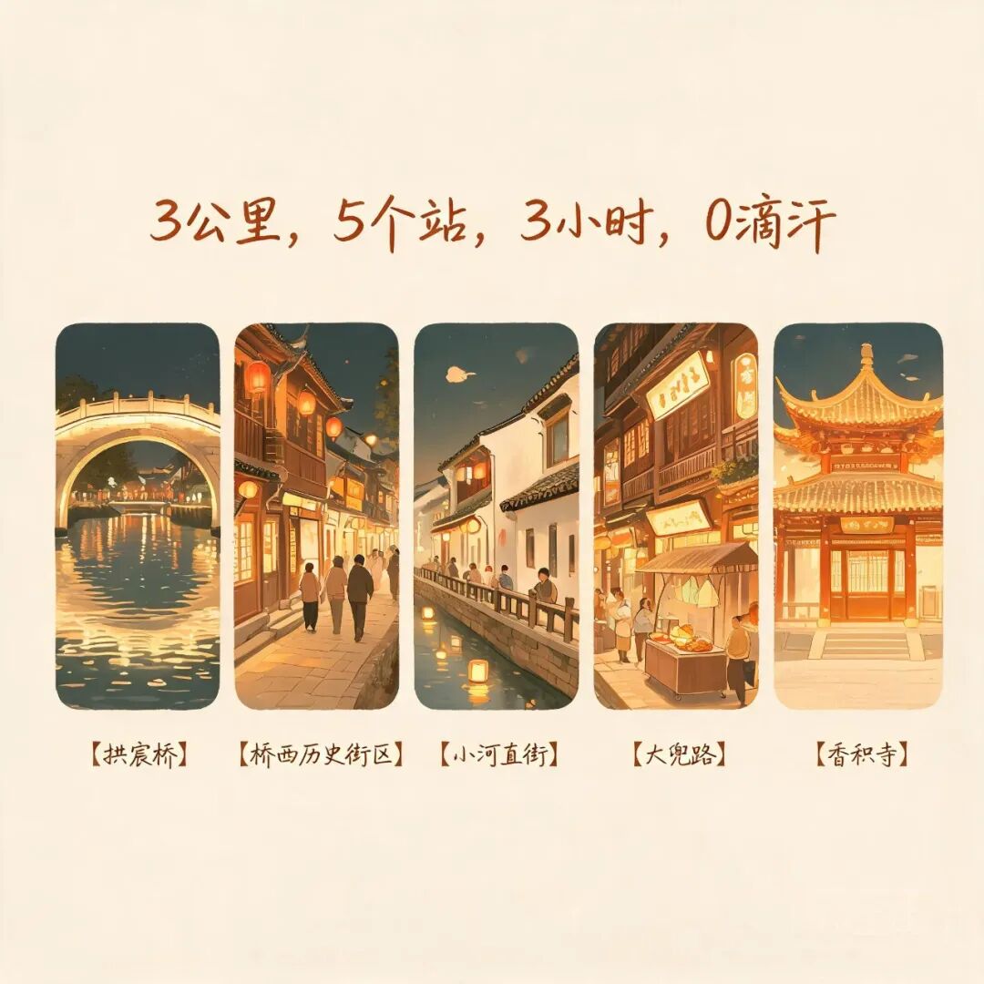 大运河夜游拱宸桥