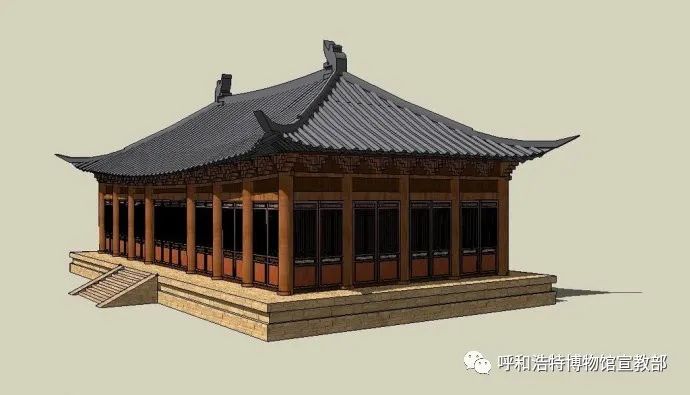 中國古代建築當中的屋頂文化-呼和浩特博物館|清·和碩恪靖公主府