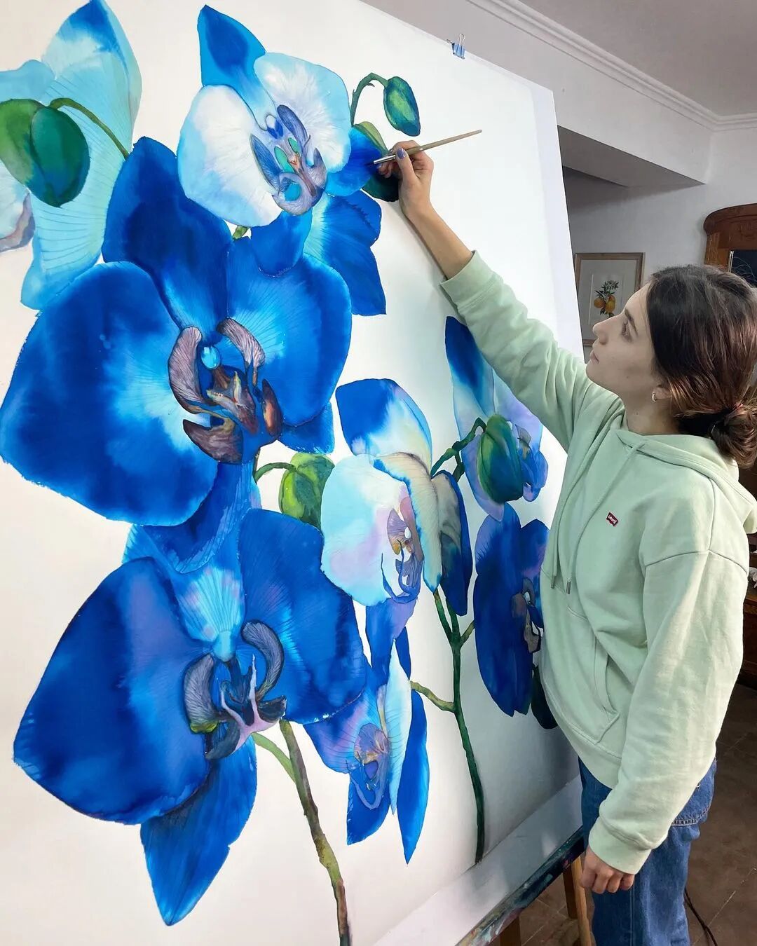 90后画家笔下2米超大幅绘画作品,视觉享受,美爆你的眼球!