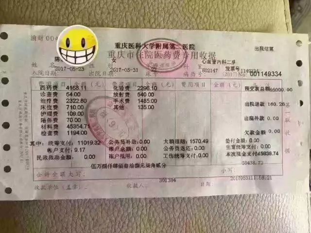 看完这张住院清单，你还敢说自己有钱吗？