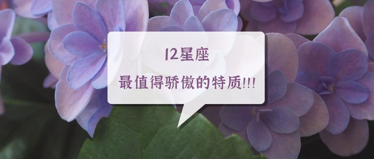 快看：12星座最值得骄傲的特质！！！