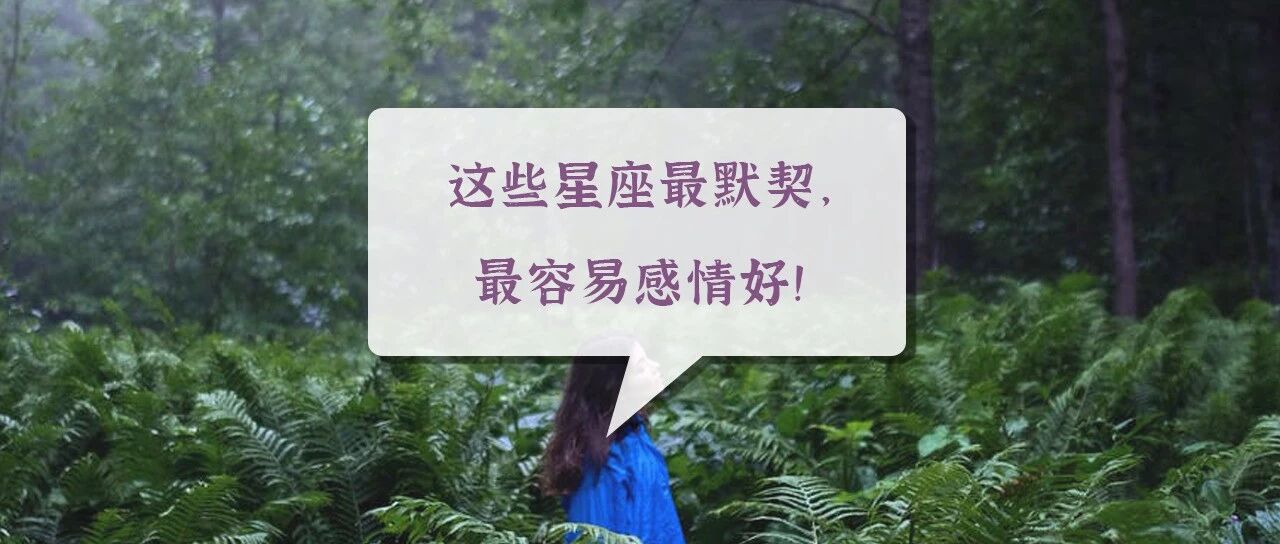 这些星座最默契，最容易感情好！