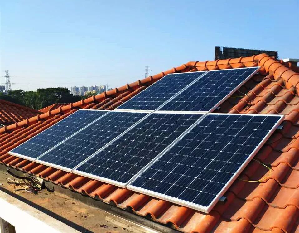 五星承建的屋頂戶用光伏電站局部圖